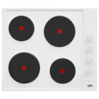 Beko HIZE64101W 60cm 4 Zone Sealed Plate Hob in White
