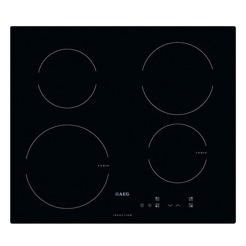AEG HK604200IB 60cm Built In Induction Hob in Black Glass