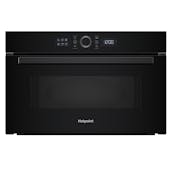 Hotpoint HMD44MBUK Built-In Microwave Oven with Grill in Black 31L 1000W