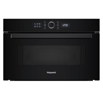 Hotpoint HMD44MBUK Built-In Microwave Oven with Grill in Black 31L 1000W