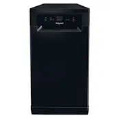 Hotpoint HP2FD10CS90B 45cm Slimline Dishwasher in Black 10 Place Setting D Ra