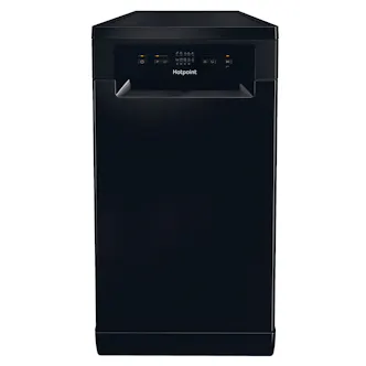 Hotpoint HP2FD10CS90B 45cm Slimline Dishwasher in Black 10 Place Setting D Ra
