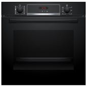 Bosch HQA574BB3B Series 4 Built-In Electric Pyrolytic Oven in Black 71L