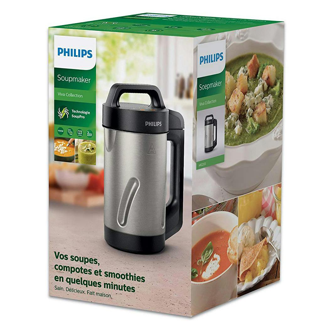 Philips HR220380 Viva Collection Soup Maker Silver and Black