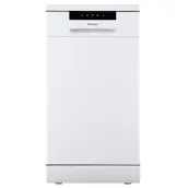 Hisense HS523E15WUK 45cm Slimline Dishwasher in White 10 Place Setting E Ra