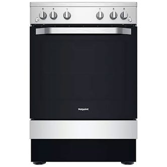 Hotpoint HS67G2PMX 60cm Single Cavity Gas Cooker in Stainless Steel