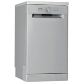 Hotpoint HSFE1B19S 45cm Slimline Dishwasher Silver 10 Place Setting F Rate