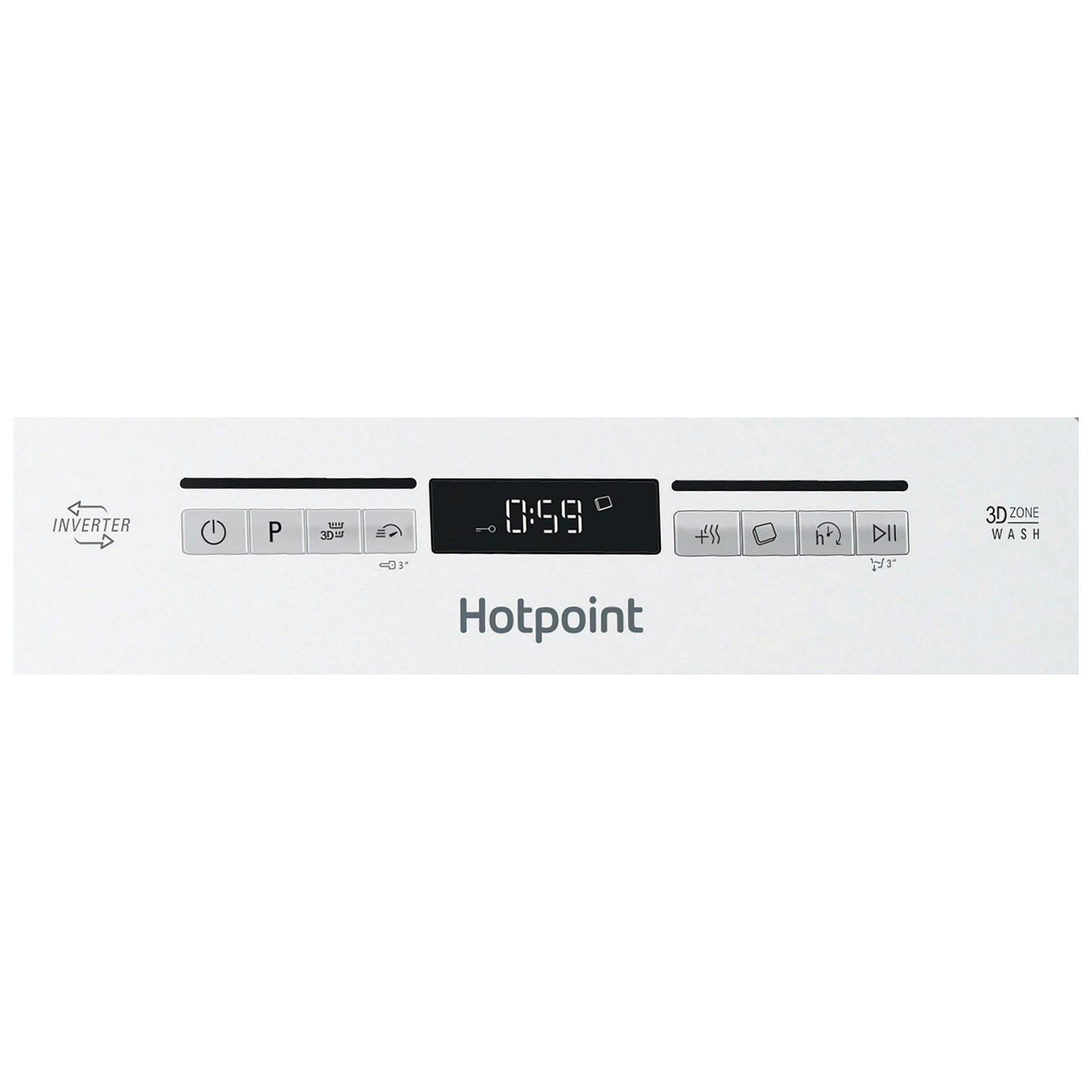 Hotpoint HSFO3T223W 45cm Slimline Dishwasher White 10 Place