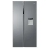 Haier HSR3918EWPG American Fridge Freezer in Silver NP Water E Rated
