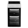 Hotpoint HTE5VCW 50cm Twin Cavity Electric Cooker in White Ceramic Hob