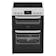 Hotpoint HTE6VDCW 50cm Twin Cavity Electric Cooker in White Ceramic Hob
