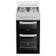 Hotpoint HTG5GCWL 50cm Twin Cavity Gas Cooker with Glass Lid in White 59L