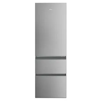 Haier HTR3618DNMG 185cm High 60/40 Frost Free Fridge Freezer in Silver 60