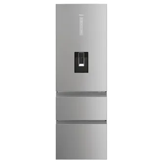 Haier HTW5618EWMG 185cm High 60/40 Frost Free Fridge Freezer in Silver wi