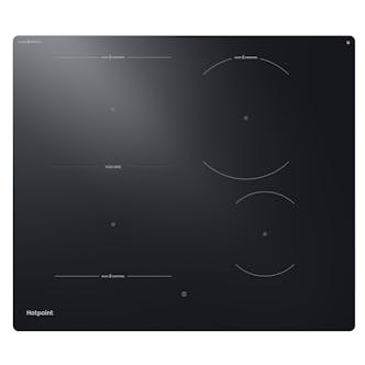 Hotpoint HTX6014DCF 60cm 4 Zone Induction Hob in Black with FlexiZone