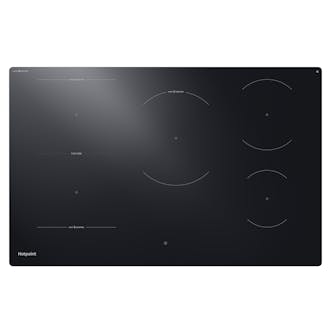 Hotpoint HTX8017DCF2 80cm 5 Zone Induction Hob in Black with FlexiZone