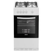 Indesit I5G1KMW 50cm Single Oven Gas Cooker in White 55 Litres