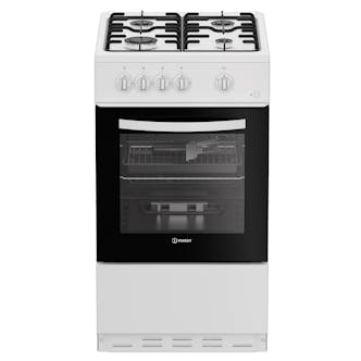 Indesit I5G1KMW 50cm Single Oven Gas Cooker in White 55 Litres