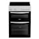 Indesit IDE6VMW 60cm Double Oven Electric Cooker in White 4 Zone Cerami