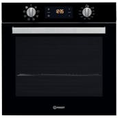 Indesit IFW6340BL Built-In Electric Single Oven in Black 66L
