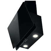 Indesit IHVP65FLMK 60cm Chimney Hood in Black Glass 3 Speed Fan