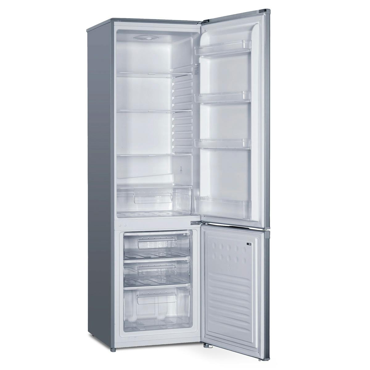 Iceking IK20569S 55cm Fridge Freezer in Silver 1.76m 80/20 Split F Rated