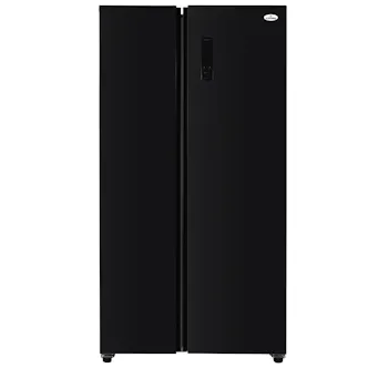 Iceking IKSBS442BK American Fridge Freezer in Black Frost Free