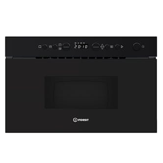 Indesit IMK12BUK Built-In Microwave Oven with Grill in Black 22L 750W
