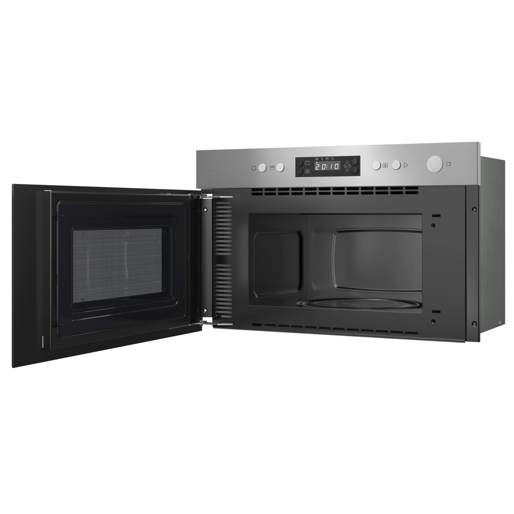 Indesit IMK12XUK Built-In Microwave Oven with Grill in Stainless