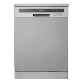 Indesit IN2FE13CNO7S 60cm Dishwasher in Silver 13 Place Setting E Rated Push