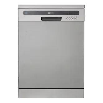 Indesit IN2FE13CNO7S 60cm Dishwasher in Silver 13 Place Setting E Rated Push