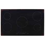 Montpellier INT905 90cm 5 Zone Induction Hob in Black Glass Heat Booster