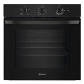 Indesit IO232HBUK Built-In Electric Single Oven in Black 71L A Rated