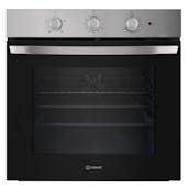 Indesit IO233XUK Built-In Electric Single Oven in Stainless Steel 66L A