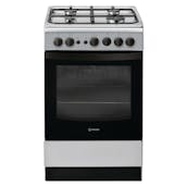 Indesit IS5G1PMSS 50cm Single Oven Gas Cooker in Silver 59 Litres