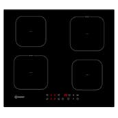 Indesit ISF18Q60NE 60cm 4 Zone Induction Hob in Black Glass 9 Power Levels