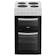 Indesit ITE5EMW 50cm Twin Cavity Electric Cooker in White Solid Plate H
