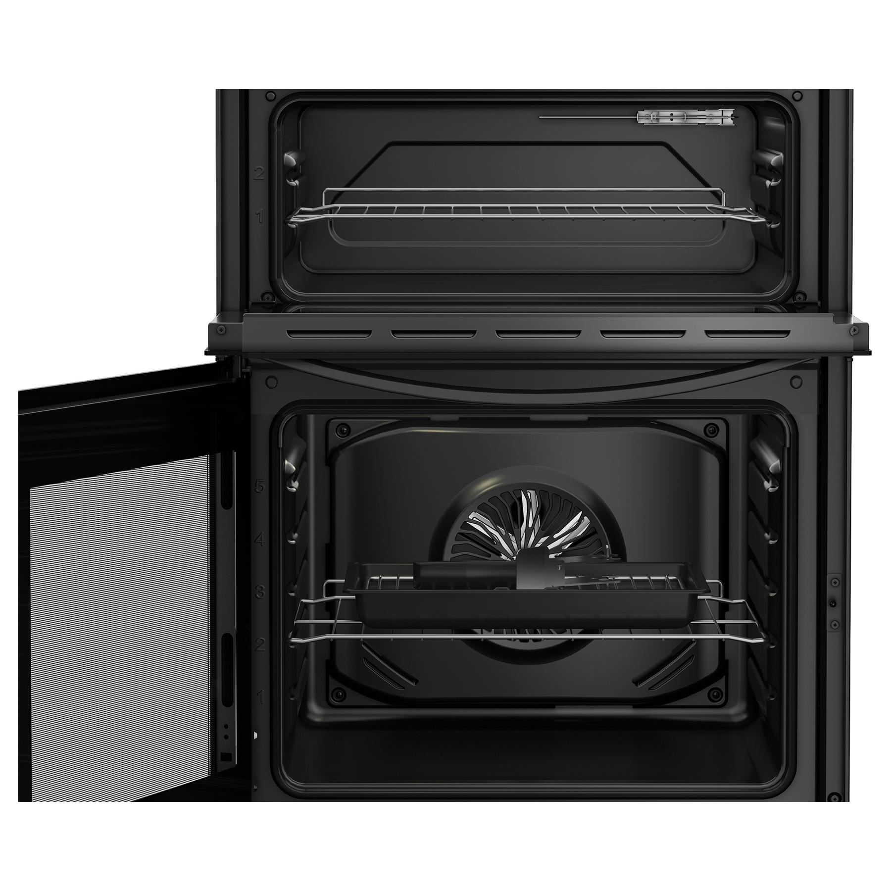 トップス #HOUSESET E50 E953 Indesit ITE6VMB 60cm Twin Cavity Electric Cooker in Black Ceramic