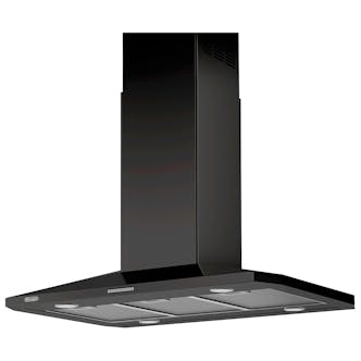 DeLonghi KA190BL 60cm Chimney Hood in Matt Black 4 Speed Fan A+ Rated