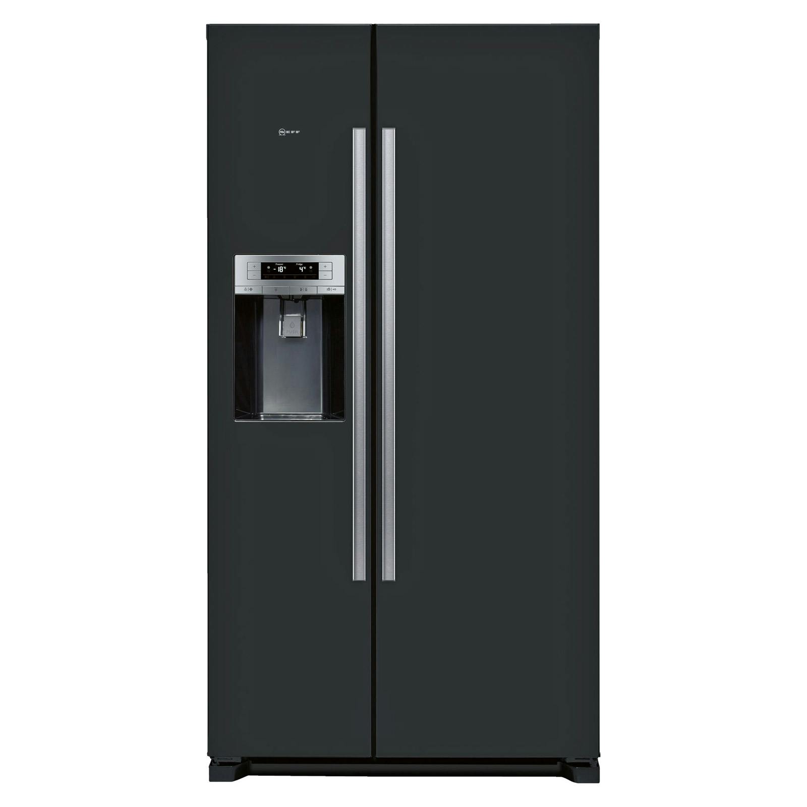 Neff KA3902B20G American Style No Frost Fridge Freezer in Black