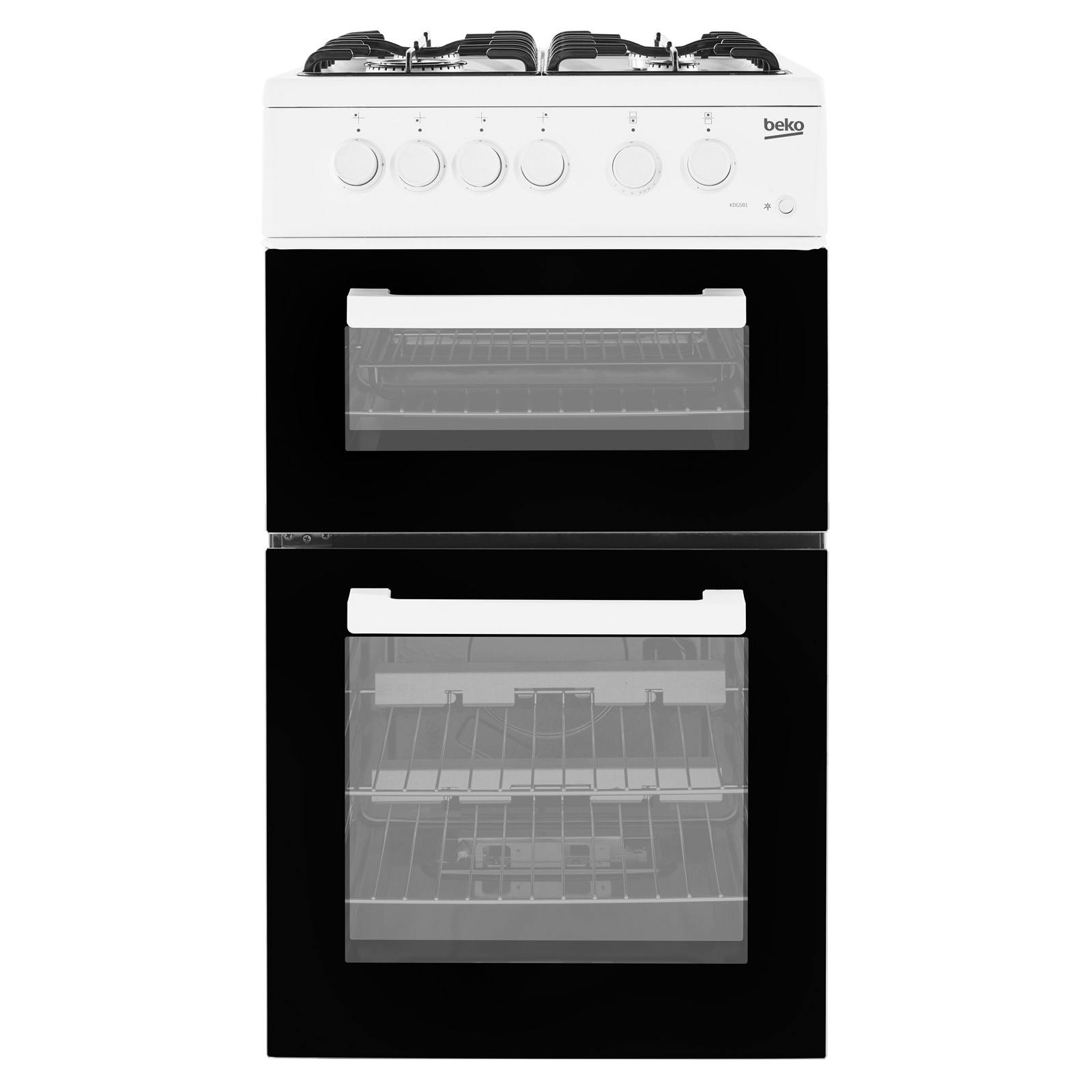 beko kdg581w gas cooker in white