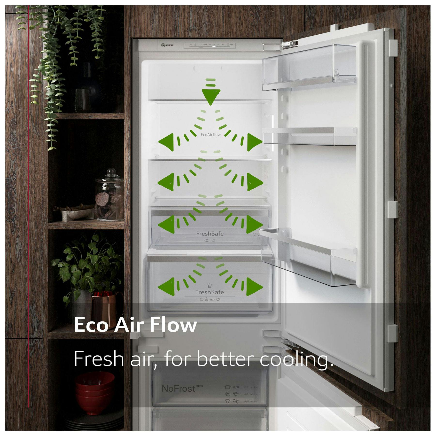 Neff KI7961SE0 N30 Integrated 70/30 Frost Free Fridge Freezer