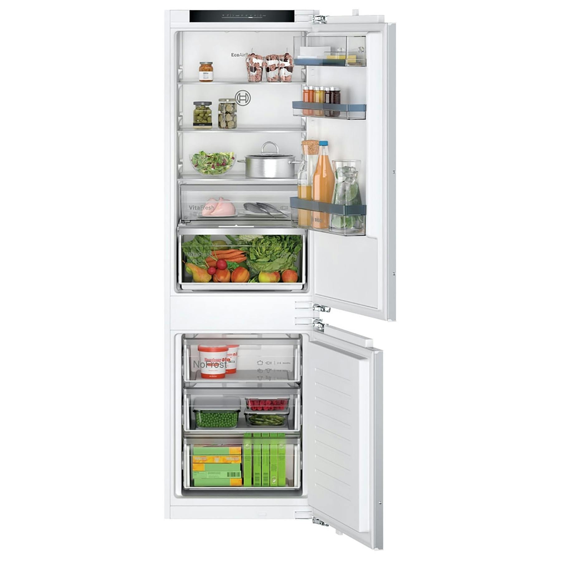 cheap integrated frost free fridge freezer