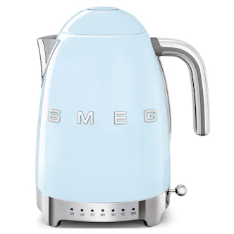 Smeg KLF04PBUK 50's Style Variable Temperature Kettle - Pastel Blue