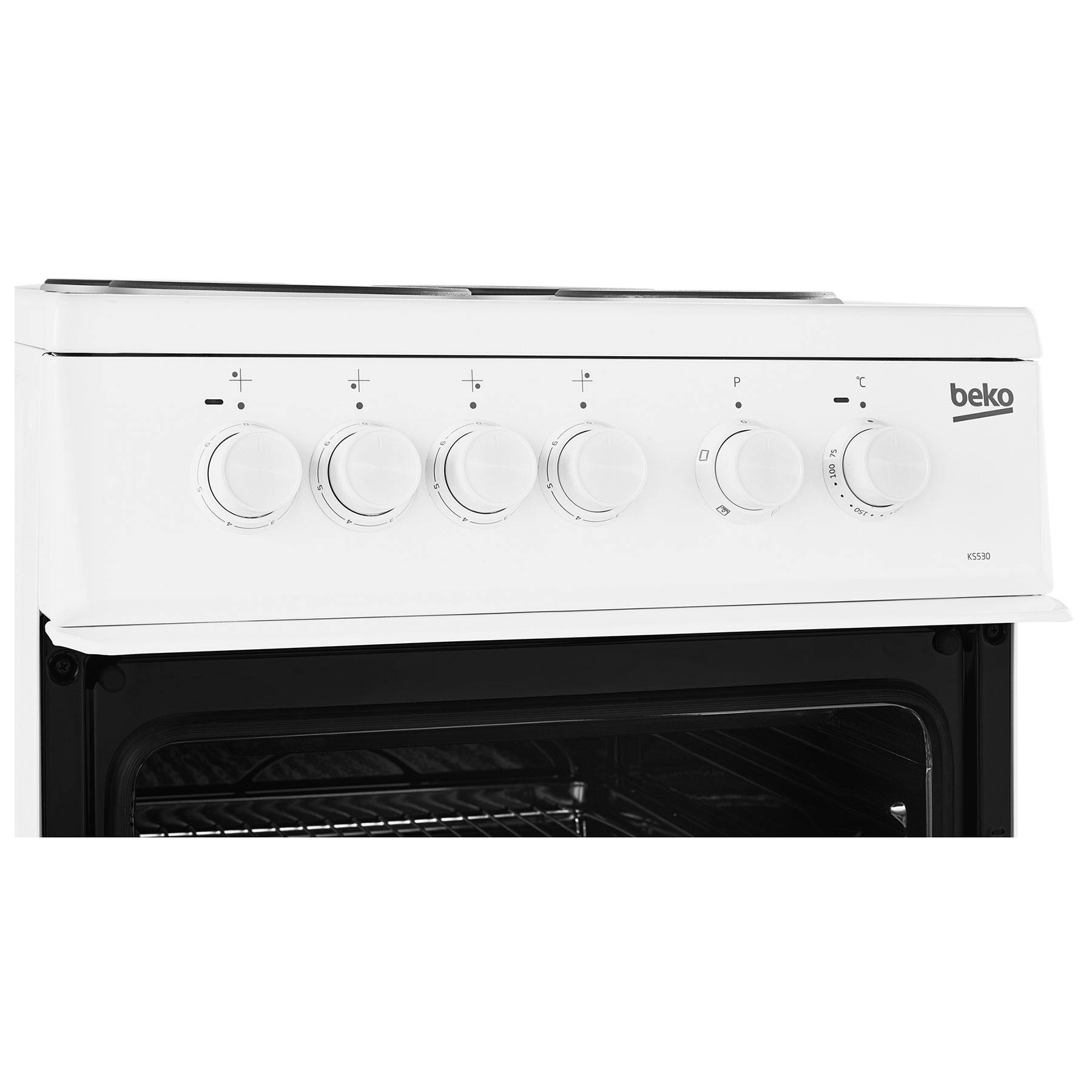 beko ks530w electric cooker in white