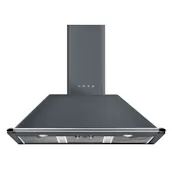 Smeg KT100GRE 100cm Victoria Chimney Hood in Slate Grey 3 Speed Fan P