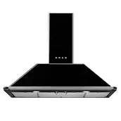 Smeg KT110BLE 110cm Victoria Chimney Hood in Black