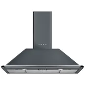 Smeg KT110GRE 110cm Victoria Chimney Hood in Slate Grey A Rated