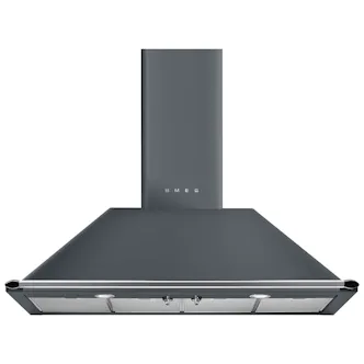 Smeg KT110GRE 110cm Victoria Chimney Hood in Slate Grey A Rated