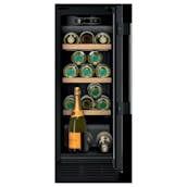 Neff KU9202HF0G N70 30cm Wide Built-In Wine Cooler in Black 21 Bottles